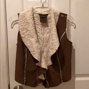 Faux fur vest